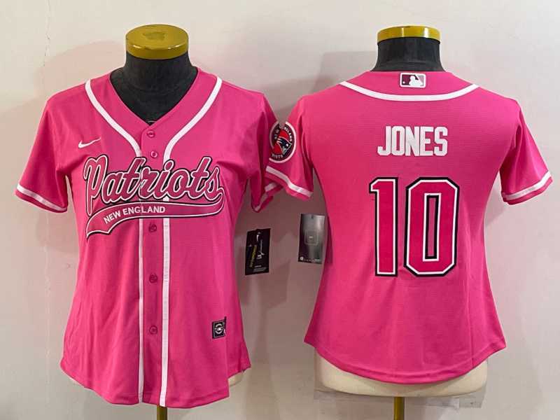 Women's New England Patriots #10 Mac Jones Pink With Patch Cool Base Stitched Baseball Jersey,We sell and wholesale Women's New England Patriots #10 Mac Jones Pink With Patch Cool Base Stitched Baseball Jersey on line form chian!